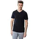 Robert Barakett V Neck Short Sleeve Pima Cotton Casual Solid Mens T Shirt