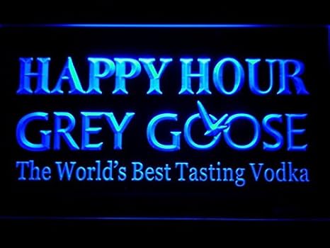 Grey Goose Vodka Happy Hour Bar Led Neon Light Sign Man Cave 651 B Amazon De Beleuchtung