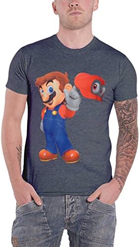 Super Mario T Shirt Odyssey Mario &amp; Cappy Official Nintendo Mens