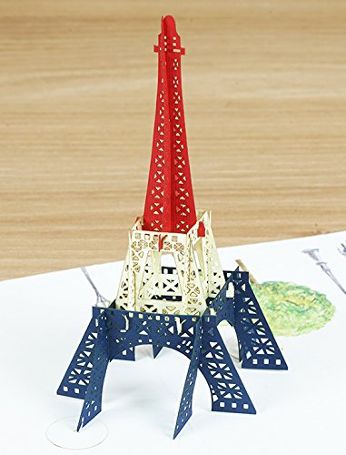 Amazoncom Eiffel Tower 3d Pop Up Card Paris 3d Pop Up