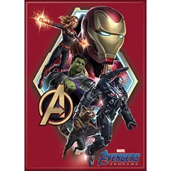 Ata-Boy Marvel Comics Avengers Endgame Group on Red 2.5