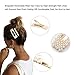 5 Pcs Pearl Hair Clips,Vanten Artificial Pearl Hair Pins Bride Hair Barrettes Handmade Ornaments Alligator Hairpins for Women Girl Wedding Bridal Styling Accessories Valentines Day Gifts