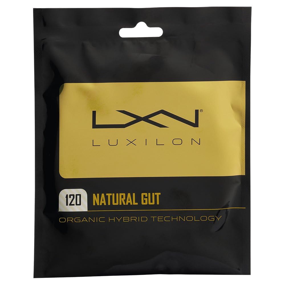 Wilson Luxilon Natural Gut 120 Tennis String, Diameter: 1.20 mm, Transparent, WR8302601120