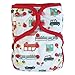 EcoAble Baby Day & Night All-in-One AIO Cloth Diapers, Size 10-35Lb, 3-Pack Bundle (Boy)