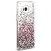 Galaxy S8 Case,Soundmounds Galaxy S8 Glitter Flowing Liquid Floating Fashion Bling Case Cover for Samsung Galaxy S8. (Pink)