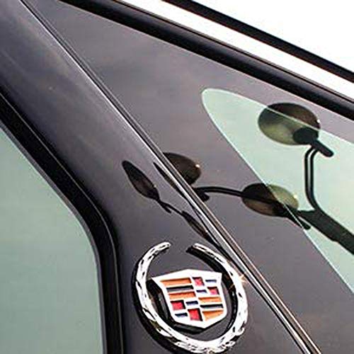 2pcs 3D for Cadillac Emblem, Metal Labeling for Escalade ATS SRX XTS CTS XT5 XLR,etc, Car Tailgate Hood Emblem - Thumbnail 4