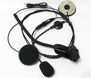 Amazon.com: Motorcycle Half Helmet Headset for Motorola Two Way Radio 2 PIN GP68 CP150 GP88