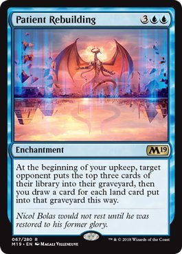 Magic: The Gathering - Patient Rebuilding - Foil - Core Set 2019