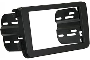 Scosche VW2317AB Double DIN or Single DIN + Pocket Radio Install Dash Kit Compatible with Select 2006-18 Volkswagen Vehicles - Aftermarket Car Stereo Installation - See Guide in Images for Vehicle Fit