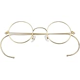 Agstum Retro Round Optical Rare Wire Rim Glasses Frame A2010