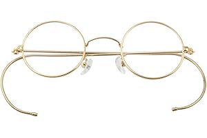 Agstum Retro Round Optical Rare Wire Rim Glasses Frame A2010