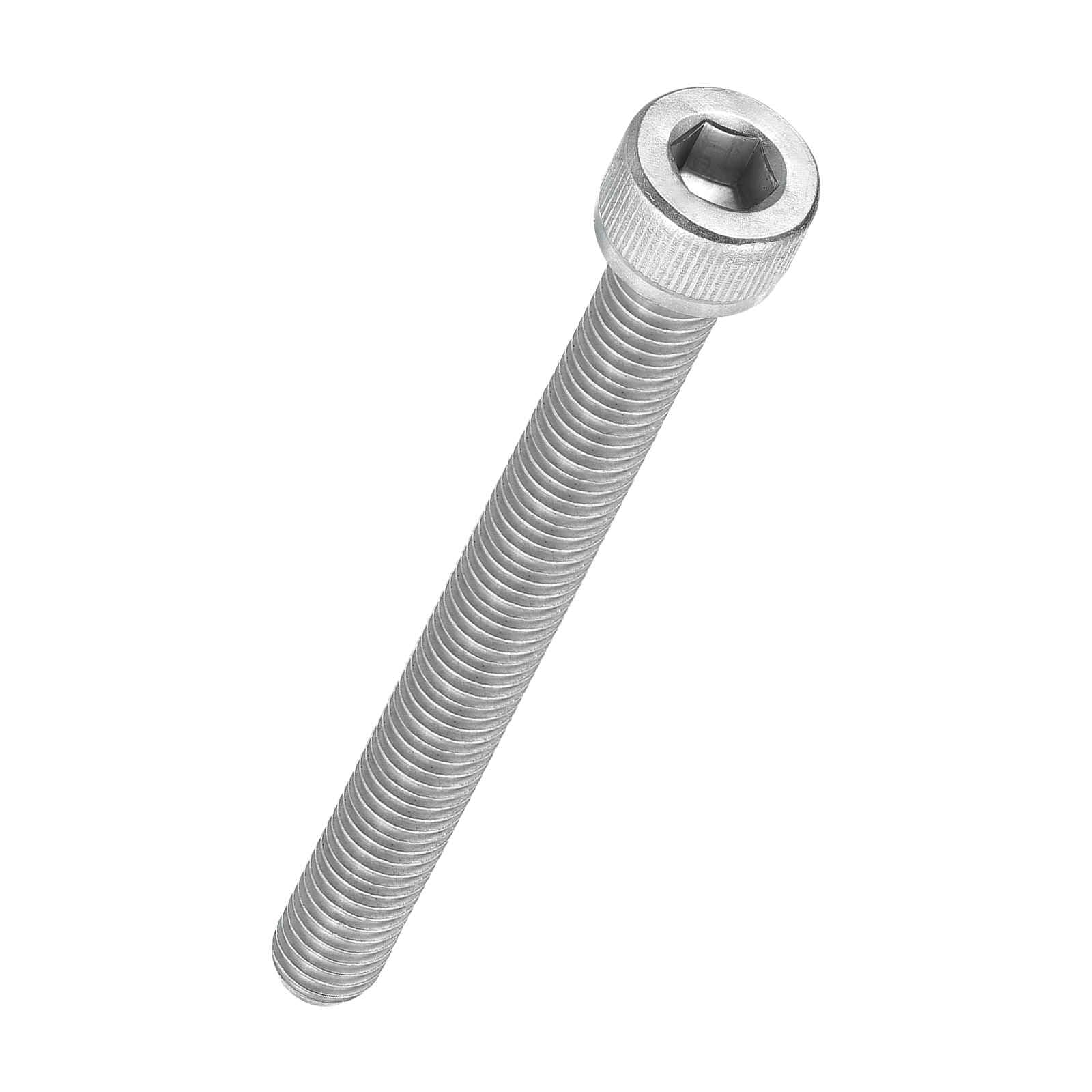 Kozelo 4pcs Socket Head Cap Screws - [M8-1.25 x 80mm] 304 Stainless Steel Allen Socket Drive for Electrical Motor 3D Printing Fan Engine Replacement Use, Silver — image 1