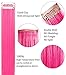 CLDY 6PCS Pink Teal Wig Pieces Colored Hair Extensions Clip in/on Girls&Kids Fashion American Dolls Color Hair Accessoriesthumb 3