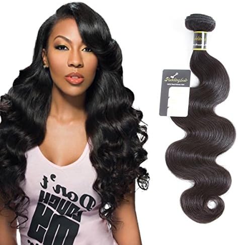 Puddinghair Body Wave Brazilian Human Hair Bundles 10" Natural Black Unprocessed Virgin Brazilian Hair Grade 7A for wome