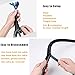 Cable Bundler Organizer Flexible & Expandable Cable Management Sleeve Coiled Tube Cable Collector- Dia. 0.87 Inch 9.5 Foot Length Black