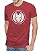 Marvel Iron Man Logo Men's Soft Red Heather T-Shirt (M)