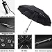 HH HOFNEN Windproof Travel Umbrella Auto Open Close Folding Umbrella 10 Fiberglass Ribs Unbreakable (Navy)