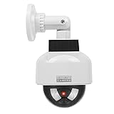 YSUCAU Solar Powered Dummy Fake CCTV Security Dome