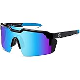 kimorn Polarized Sports Sunglasses for Men, Warp Around Goggles Sun Glasses with UV400 Protection for Driving Fishing