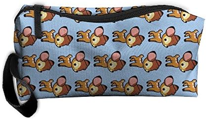 Cosmetic Bags Brush Pouch Sika Deer Portable Makeup Bag Zipper Wallet Hangbag