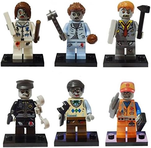 Decool 601-606 Building Blocks Super Heroes ZOMBIE WORLD Figures Action Mini Figures Minifigures building Blocks Bricks diy Toys poup?e des enfants