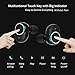 Wireless Earbuds, Touch Control Bluetooth Headset Noise Cancelling Headphones Sweatproof Stereo in-Ear Earphone Earpiece with Portable Charging Box Built-in Mic