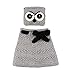 Sumolux Girls Kids Warm Owl Hats and Scarf Set Knitted Coif Hood/Shawl Beanies for Winter