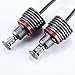SINOVCLE 2PCS (1 Set) H8 Angel Eyes 2 * 40W 80W H8 Angel Eyes LED Marker XENON White 7000K for E90 E92 X5 E71 X6 E82 M3 E60 E70