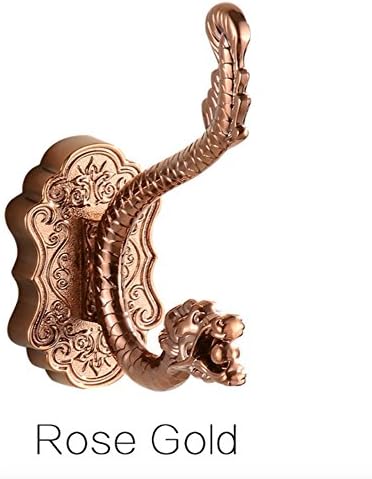 Dragon Design Wall Mount Towel Hanger Hooks (ROSE GOLD)