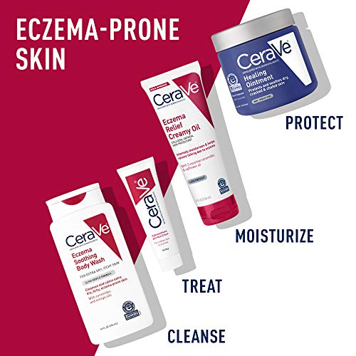 Cerave Eczema Relief Creamy Body Oil Anti Itch Cream for Eczema