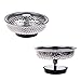 COSMOS Pack of 2 Kitchen Sink Drain Strainer Basket and Stopper