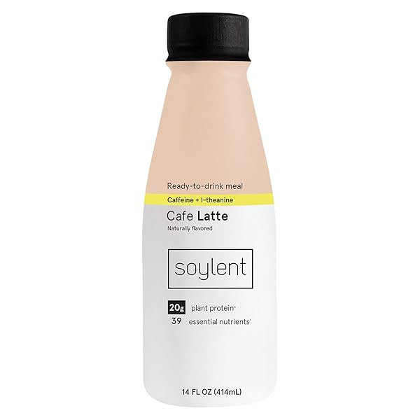 SOYLENT COMPLETE COFFEE MEAL REPLACEMENT SHAKE, CAFÉ LATTE,...