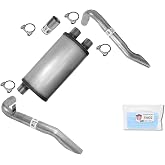 Tail Pipes with Performance Xlerator Muffler Replacement Parts for Chevrolet 82-92 Camaro 5.0 Vin F E