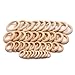 LAOZHOU 40 Pack Natural Wood Rings Circles Unfinished Wood for DIY Pendant Connectors Jewelry Making (30mm x 10,40mm x 10,55mm x 10,70mm x 10) (40 Pack)