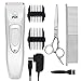 YIHONG Pet Clippers, Professional Cordless Electric Dog Clippers Rechargeable Dog Hair Clippers Low Noise Pet Trimmers Grooming Trimming Kit Tool Set (White)