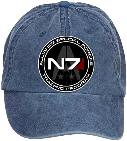 Shkdg Mass Effect N7 Training Program Mens' Custom Retro Baseball Cap Navy