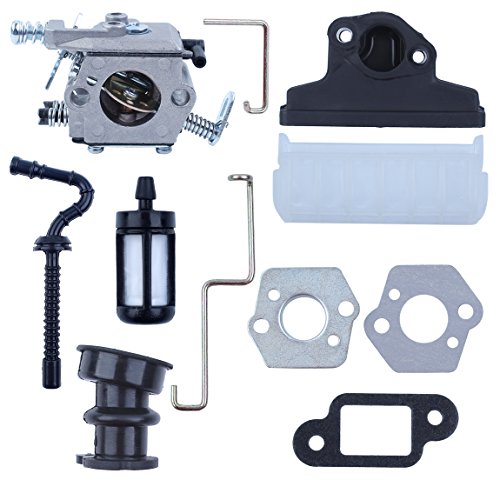 Haishine Vergaser Luftfilter Ansaugstutzen Drosselklappenstangensatz für STIHL 021 023 025 MS210 MS230 MS250 Kettensäge WT 286 Zama C1QS11E – Bild 3