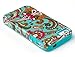 DandyCase 2in1 Hybrid High Impact Hard Vintage Floral Pattern + Teal Silicone Case Cover For Apple iPhone 4S & iPhone 4 + DandyCase Screen Cleaner