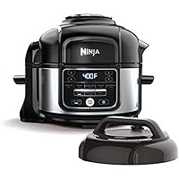 Ninja OS101 Foodi 9-in-1 Pressure Cooker and Air Fryer with Nesting Broil Rack, 5 Quart, Stainless Steel