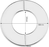 Be In Your Mind 4PC Stainless Steel Wall Split Flange Escutcheon Plate 34mm ID view 4