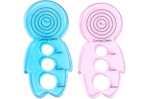 2pcs Paper Quilting Instrument Crimper Rolling Tool Quilling Curling Slotted Kits Halloween House DIY Paper Curling Tools (Bl