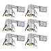 TORCHSTAR 4 Inch Remodel Recessed Lighting Housing, UL Listed, Air Tight IC Can Housing, TP24 Connector Included for LED Recessed Downlight Retrofit Kit, Pack of 6