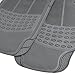 BDK All Weather Black Vinyl Non-slip Trimmable Truck SUV Van Floor Mats 4 pcs - GRAY