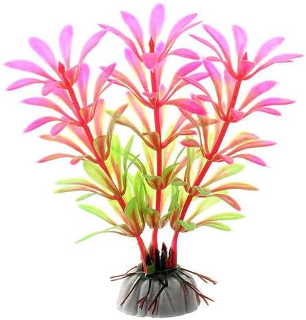 Cx03 Pink Water Plants Aquarium Fish Tank Landscape Decoration Glow Simulation Animal Plants Ornament no.40