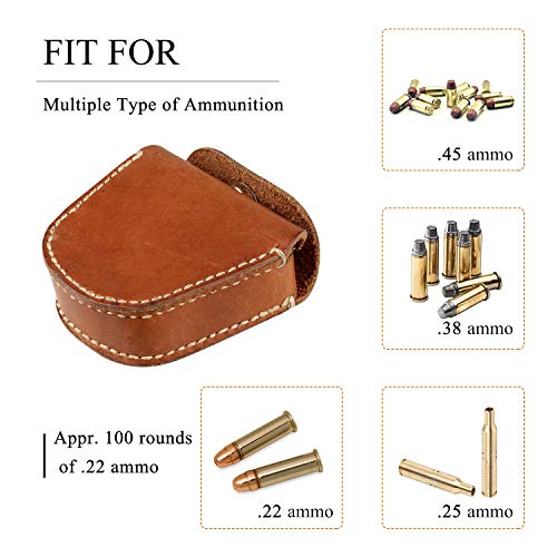 Firedog Ammo Pouch, Slingshot Ammo Pouch for 9mm .22Lr .38 Hunting