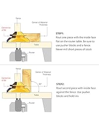 Nouvoo NC12 - Manopla de fresado de 45 grados, para madera de 0,5-0,94 pulgadas de espesor con 5 piezas de papel de lija impermeable para máquina de grabado de carpintería