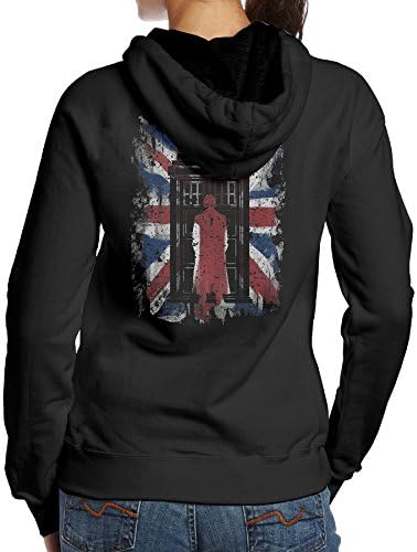 Women Doctor Who Tardis Flag Color Hoodies Sweatshirts Cool Pullover Funny