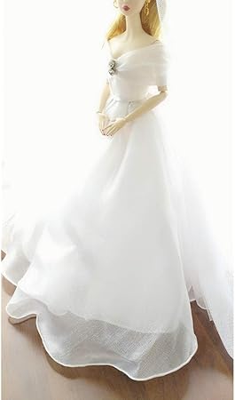 Stillshine Schones Weisses Brautkleid Fur Puppe Prinzessin Puppenkleid Hochzeitskleid Weisses Kleid Abendpuppe Kleid Zubehor Amazon De Spielzeug