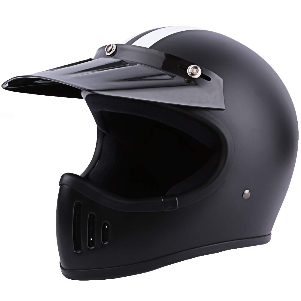 Motorcycle Full Face Helmet with Shield Visor DOT for Off