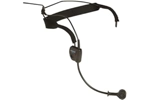 Shure WH20 Dynamic Headset Microphone - Rugged, Lightweight, Secure Fit for Active Mic Users, for Instructors/Musicians, Right-Angle 1/4 (6.3mm) Connector for Unbalanced Mic Input (WH20QTR)